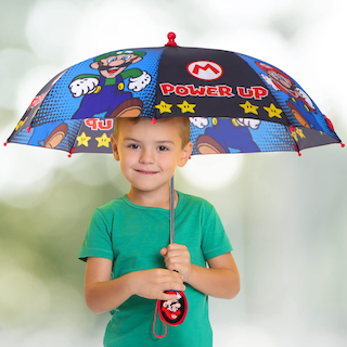 Foto 2 | Foto 2 | Paraguas Nintendo Super Mario Para Niños De 3 A 6 Años Resistente Al Agua - Venta Internacional.