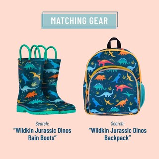 Foto 4 | Foto 4 | Paraguas Wildkin Kids, Toldo Impermeable Con Diseño De Dinosaurios Jurásicos - Venta Internacional.