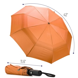 Foto 2 | Foto 2 | Paraguas Mr. Pen A Prueba De Viento, De Viaje, Naranja, Automático - Venta Internacional.