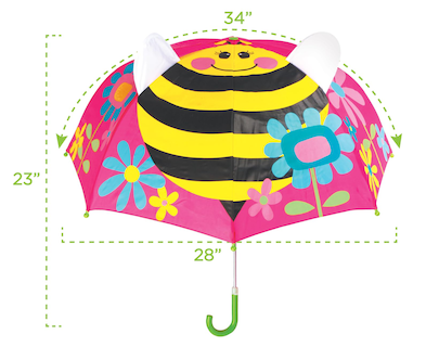 Foto 2 | Foto 2 | Paraguas Con Diseño De Abeja Plegable Stephen Joseph Para Niños - Venta Internacional.