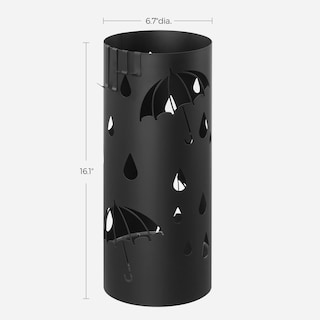 Foto 5 | Foto 5 | Soporte Para Paraguas Songmics De Metal Con Bandeja De Agua Y 4 Ganchos, Color Negro - Venta Internacional.