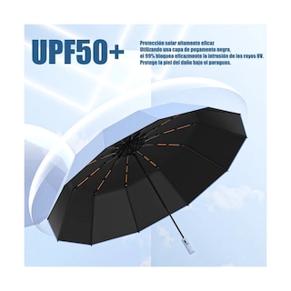 Foto 2 | Foto 2 | Paraguas Sombrilla Protección Uv Automático Con 12 Varillas Eo Safe Imports Esi-19665 Azul