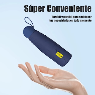 Foto 2 | Foto 2 | Paraguas Sombrilla Anti-ultravioleta +bolsa Cápsula Eo Safe Imports Esi-19663 Azul