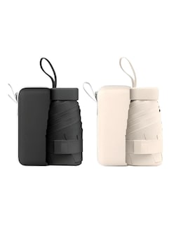 Foto 1 | Foto 1 | 2pzs Paraguas Reversible Uv Negro Beige