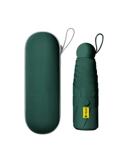Foto 3 | Foto 3 | Paraguas Sombrilla+bolsa Cápsula Verde Oscuro + Gratis Termo Güish De Regalo