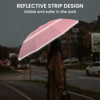 Foto 2 | Foto 2 | Paraguas G4free A Prueba De Viento Con Rayas Reflectantes Invertidas De 157 Cm - Venta Internacional.