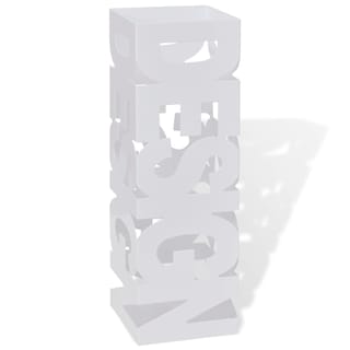 Foto 2 | Foto 2 | Soporte Para Paraguas Vidaxl Cuadrado Acero Blanco 19 1 Cm - Venta Internacional.