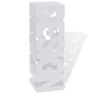Foto 3 | Foto 3 | Soporte Para Paraguas Vidaxl Cuadrado Acero Blanco 19 1 Cm - Venta Internacional.