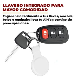 Foto 5 | Foto 5 | Funda Protectora de Silicona Compatible con Apple Airtag color Blanco