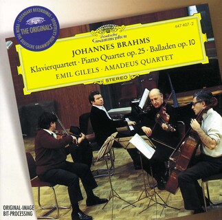 Foto 1 | Foto 1 | Cd Brahms: Cuarteto Con Piano Op.25/ballades Op.10 - Usado - Venta Internacional.