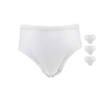 Foto 1 | Foto 1 | Calzon Pantaleta Alta Para Niña Color Blanco Con Tela Suave Y Comoda