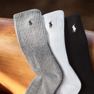 Foto 1 | Foto 1 | Calcetines Polo Ralph Lauren Classic Sport Solid Para Hombre, 6 Pares, Negros