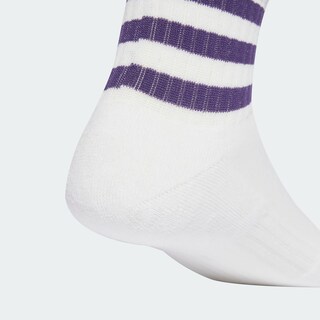 Foto 5 | Foto 6 | Calcetines Acolchadas 3 Franjas Sportswear Corte Bajo 3 Pares Adidas Blanco Unisex