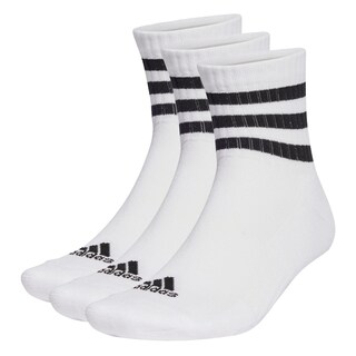 Foto 1 | Foto 1 | Calcetines Acolchadas 3 Franjas Sportswear Corte Bajo 3 Pares Adidas Blanco Unisex