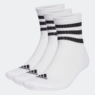Foto 2 | Foto 2 | Calcetines Acolchadas 3 Franjas Sportswear Corte Bajo 3 Pares Adidas Blanco Unisex