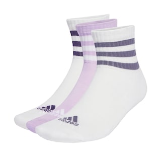 Foto 1 | Foto 1 | Calcetines Acolchadas 3 Franjas Sportswear Corte Bajo 3 Pares Adidas Blanco Unisex
