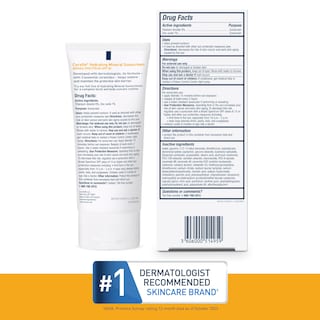 Foto 6 | Foto 6 | Protector Solar Cerave 100% Mineral Spf 50 Para Rostro Sensible De 75 Ml - Venta Internacional.