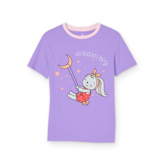 Foto 2 | Foto 2 | Pijama Niña Million Hands  Lila Morado Y Rosa Claro Playera Short Conejo