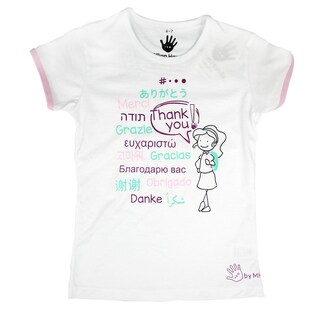 Foto 3 | Foto 3 | Pijama Niña Million Hands Niña Blanca Con Rosa Playera Short Gracias