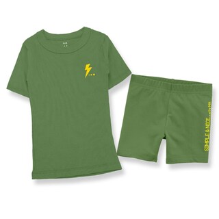 Foto 1 | Foto 1 | Pijama Niño Million Hands Verde Militar Playera Short Under