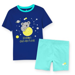 Foto 1 | Foto 1 | Pijama Niño Million Hands Azul Marino Con Turquesa Playera Short Koala