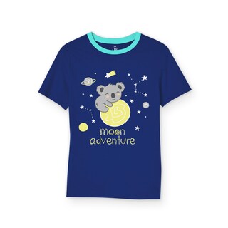 Foto 2 | Foto 2 | Pijama Niño Million Hands Azul Marino Con Turquesa Playera Short Koala