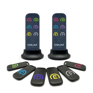 Foto 1 | Foto 1 | Localizador De Artículos Rf Key Finder Simjar De 80 Db+ Con 6 Receptores De 40 M De Alcance - Venta Internacional.