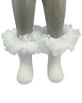 Set 3 Pares De Tobilleras De Algodón  Baby Room Para Niñas Con Olan De Tul