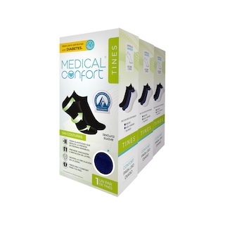 Foto 1 | Foto 1 | Calcetines Para Diabéticos Medical Confort Altura Corta Color Azul Marino 3 Pares