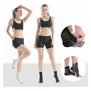 Foto 3 | Foto 3 | 4par Deportiva Calcetines Compresion Alivia Fascitis Plantar L/xl Eo Safe Imports Esi-20815 Blanco