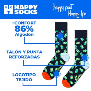 Foto 4 | Foto 4 | Calcetines Happy Socks Diseño Billetes Unisex
