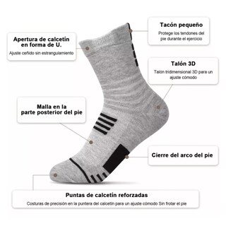 Foto 3 | Foto 3 | Set 12pares De Calcetas Deportivas Eo Safe Imports Esi-14674 Multicolor