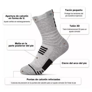 Foto 3 | Foto 3 | Set 12pares De Calcetas Deportivas Eo Safe Imports Esi-14674-1 Multicolor