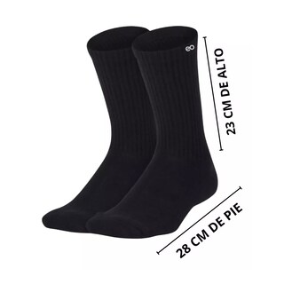 Foto 2 | Foto 2 | Language Calceta Deportiva Hombre Paquete 12 Pares Unitalla Eo Safe Imports Esi-14672-1 Negro