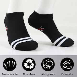 Foto 3 | Foto 3 | Xtellar Calcetines Deportivos De Algodón-poliéster Para Hombre Pack De 10