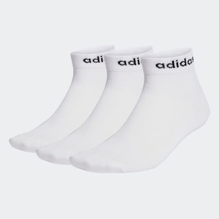 Foto 2 | Foto 2 | Calcetines Al Tobillo Linear 3 Pares Adidas Blanco Unisex