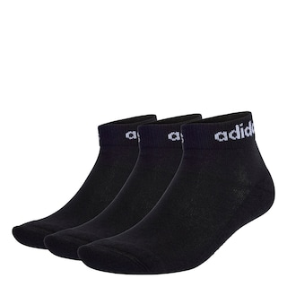 Foto 1 | Foto 1 | Calcetines Al Tobillo Linear 3 Pares Adidas Negro Unisex