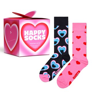 Foto 4 | Foto 4 | Set 2 Calcetines Happy Socks Diseño Corazones Unisex