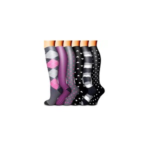 Foto 1 | Foto 1 | Set 6 Pares Medias Calcetas Compresión Deportiv Calcetines Larga S/m Eo Safe Imports Esi-15334 Multicolor