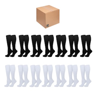 Foto 1 | Foto 1 | Medias Calcetines De Compresión 14 Pares Talla S/m Eo Safe Imports Esi-20788 Blanco Y Negro