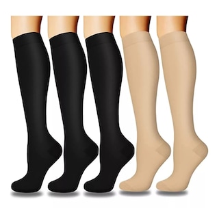 Foto 1 | Foto 1 | Juego 5par Medias Calcetas Compresión U Alivia Varices Circulación Eo Safe Imports Esi-9626 Multicolor