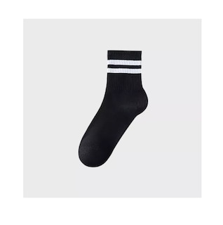 Foto 5 | Foto 5 | Calcetas Unisex De Algodón Calcetines Deportivos 6 Pares, 3 Negros 3 Blancos 22.5mx-27mx