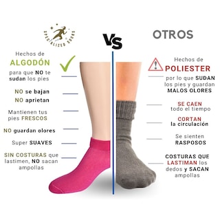Foto 3 | Foto 3 | Tines Specialized Socks colores Neón 6 pares para Mujer