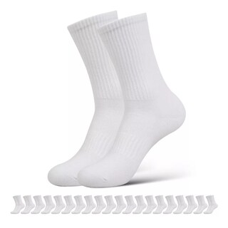 Foto 1 | Foto 1 | 20 Pares Calcetines Deportivos Hombre Algodón 100% Eo Safe Imports Esi-17079 Blanco