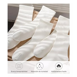 Foto 3 | Foto 3 | 20 Pares Calcetines Deportivos Hombre Algodón 100% Eo Safe Imports Esi-17079 Blanco
