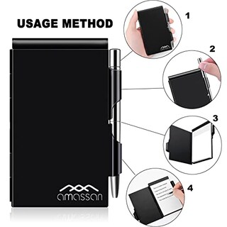 Foto 5 | Foto 5 | Venta Internacional-Cuaderno Amassan color Negro con Bolígrafo