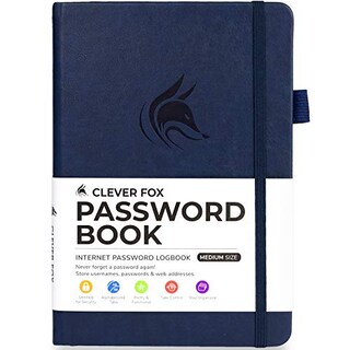 Foto 2 | Foto 2 | Venta Internacional- Libro de Contraseñas Clever Fox con Pestañas Azul Oscuro