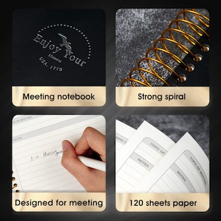 Foto 2 | Foto 2 | Cuaderno De Reuniones Flying Eagle, 210 Páginas, A4, Para Trabajo De Oficina - Venta Internacional.