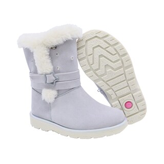 Foto 6 | Foto 6 | Bota De Invierno Para Niña Coqueta 93604-r Gris Con Luces