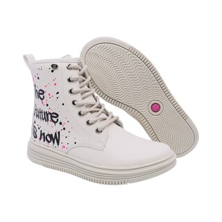 Foto 6 | Foto 6 | Bota Para Niña Con Ajuste De Agujetas Coqueta 431400-l Beige